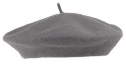 Beret - Kids Wool Fashion Beret (Grey)