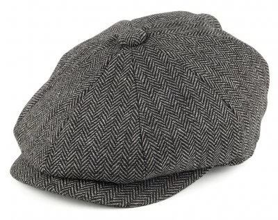 Flat Cap - Jaxon Kids Tweed Newsboy Cap (grey)