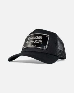 Caps - John Hatter - Work Hard Play Harder - Aluminium Edition (black)