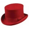 Hats - Jaxon Mid-Crown Top Hat (red)