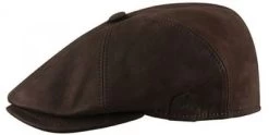 Flat Cap - MJM Rebel Nappa Wax (brown)
