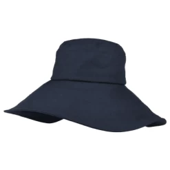 Hats - Monaco Packable Linen Sunhat (Navy)