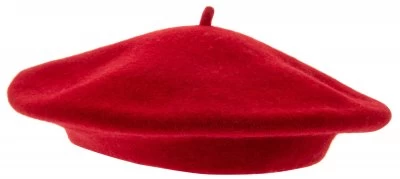 Beret - CTH Ericson Amelie Wool Beret (Red) - Image 2