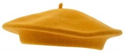 Beret - CTH Ericson Amelie Wool Beret (Mustard)