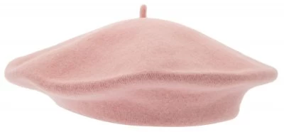 Beret - CTH Ericson Amelie Wool Beret (Pink) - Image 2
