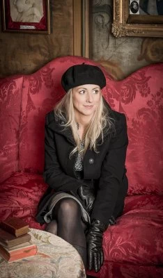 Beret - CTH Ericson Amelie Wool Beret (Grey) - Image 4