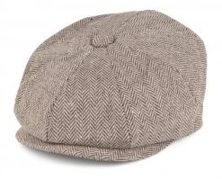 Flat Cap - Jaxon Kids Tweed Newsboy Cap (Brown)
