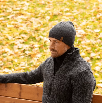 Beanies - SĂ€tila Orca Windproof Merino Wool Beanie (dark Grey) - Image 2