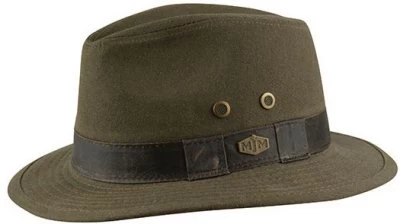 Hats - MJM Outback Washed Canvas (olive)