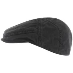 Flat Cap - Stetson Paradise Cotton (black)