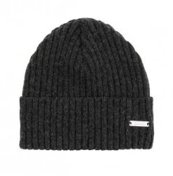 Beanies - Sätila Junior Avan Recycled Wool Beanie (darkgrey)