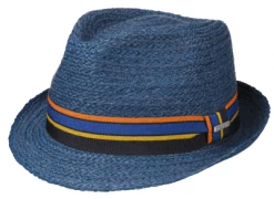 Hats - Stetson Cantalo Trilby Raffia (blue)