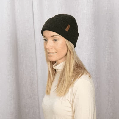 Beanies - SĂ€tila S.F Merino Wool Beanie (green) - Image 3