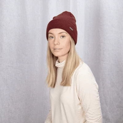 Beanies - Sätila Söder Lambswool Beanie (red) - Image 2