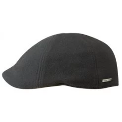 Flat Cap - Stetson Texas Wool/Cashmere (black)