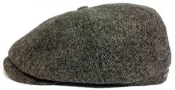 Flat Cap - Stetson Hatteras Woolrich Donegal (grey)