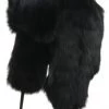Trapper Hat - MJM Rabbit Fur Hat (Black)