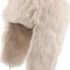 Trapper Hat - MJM Ladies Rabbit Fur Hat (Off White)