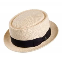 Hats - Jaxon Toyo Braided Pork Pie (natural)