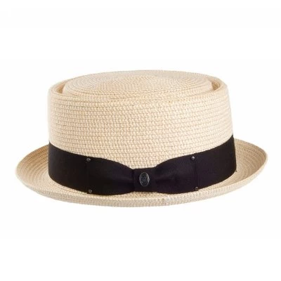 Hats - Jaxon Toyo Braided Pork Pie (natural) - Image 2