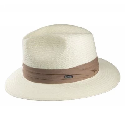 Hats - Jaxon Toyo Safari Fedora With Khaki Band (white) - Image 2