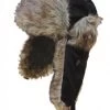 Winter Hat - Trapper Hat With Faux Fur (Black)