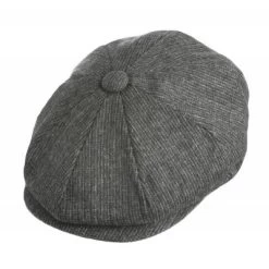 Flat Cap - Jaxon Union Newsboy Cap (dark Grey)